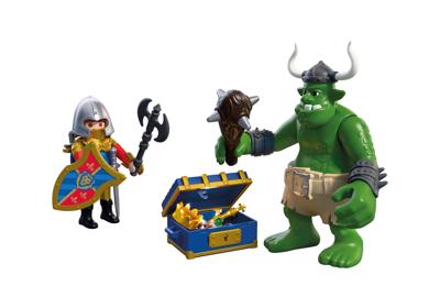 Troll with Lion Knight Treasure - 72116 | PLAYMOBIL®