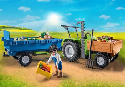 Harvester Tractor with Trailer - 71249 | PLAYMOBIL®