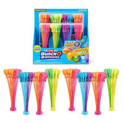 Bunch O Balloons Tropical Party Rapid-Filling Self-Sealing Water Balloons by ZURU - 8pk: Pool Game for Ages 3+ : Target