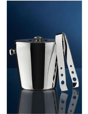 Maxwell & Williams Cocktail & Co Ice Bucket 1.2L With Lid & Tongs Gift Boxed in Stainless Steel | MYER