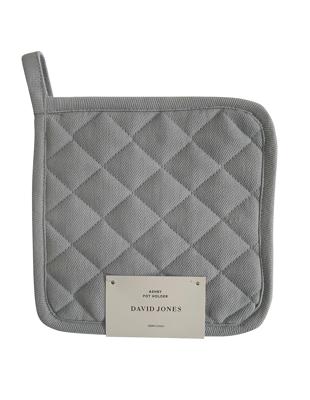 David Jones Collection Ashby 20cm Quilted Cotton Pot Holder Light Blue | David Jones