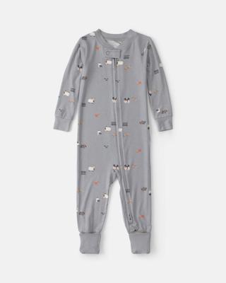 Baby 1-Piece Halloween PurelySoft™ Snug Fit Pajama - Grey | Carters