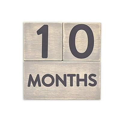 Pearhead Wooden Age Blocks, Keepsakes & Photo Frame | Baby Depot