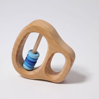 Grimms Wooden Baby Toy Grasping Rattle - Blue Rings - Australia — Oskars Wooden Ark