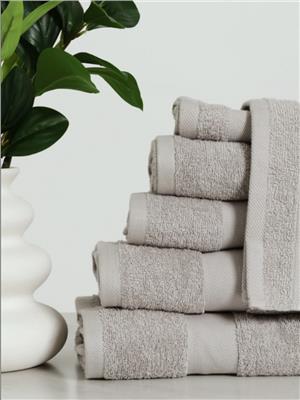 500GSM 6 Piece Bath Towel Set - Silver - Boardmans