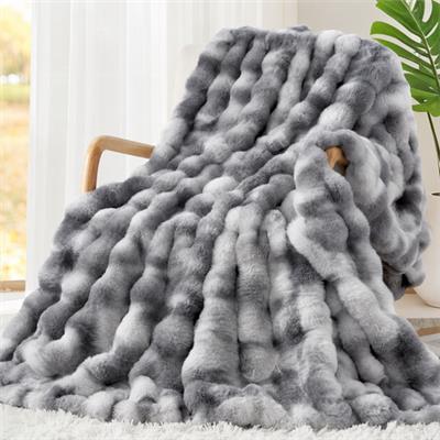 Faux Fur Throw Bubble Blanket for Couch Sofa Bedroom Living Room | Shop Today. Get it Tomorrow! | takealot.com