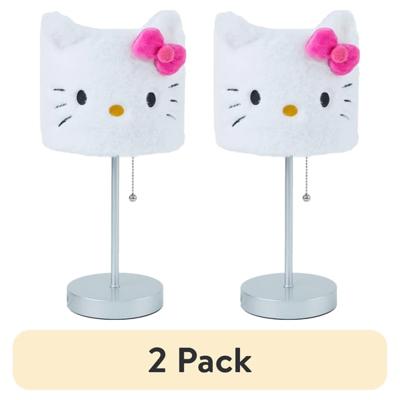(2 pack) Hello Kitty Plush Table Lamp 15 H - Adorable Plush Light for Kids Rooms - Walmart.com