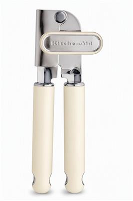 KitchenAid Gourmet Soft Grip Stainless Steel Can Opener, Almond Cream