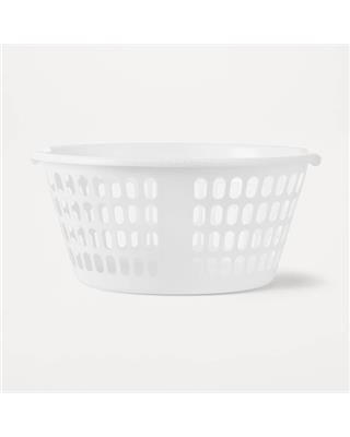 Oval Laundry Basket - White - Kmart