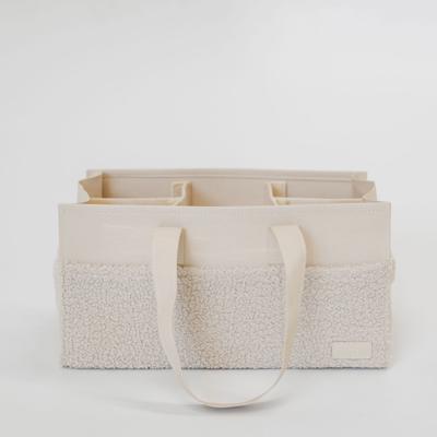 Henlee Nappy Storage Caddy Ecru | Baby Bunting AU