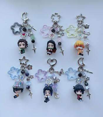 Demon Slayer Figurine Keychains - Etsy
