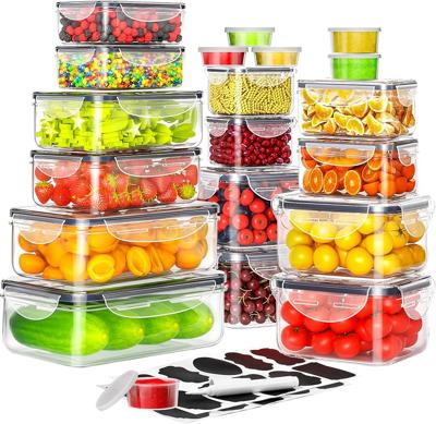 Amazon.com: 40 PCS Food Storage Containers with Lids Airtight (20 Containers & 20 Lids), Plastic Storage Meal Prep Container-Stackable 100% Leakproof