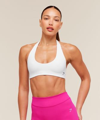 Gymshark Halter Bralette - White | Gymshark