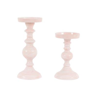 Lilia Light Pink Candlesticks