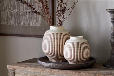 Perola Reactive Glaze Decorative Vase – Nkuku