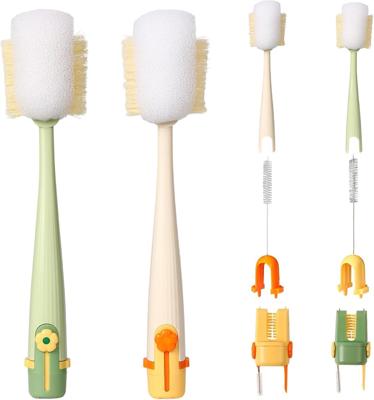 Amazon.com: 5 in 1 Bottle Cleaning Brush Set, 2026 Multifunctional Lid Brush Cleaning Tool Kitchen, Portable Long Handle Bottles Scrubber for Cup Lids