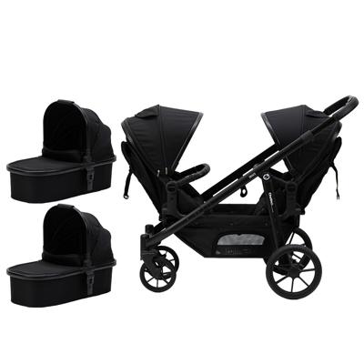 Deuce Twin Stroller 4 IN 1 With Carry Cot - Ideal for Twins & Young Children