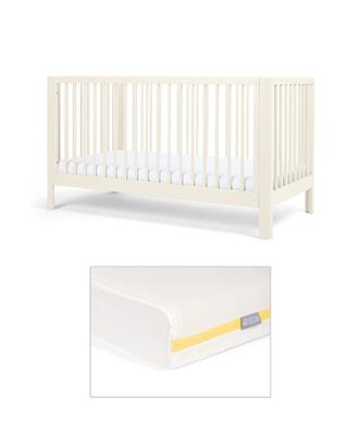Arbor Cotbed & Essential Airflow Fibre Cotbed Mattress Bundle - White – Mamas & Papas UK