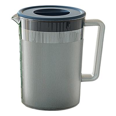 Half Gallon Pitcher with Lid, Ngxiha Bpa-Free Transparent Plastic Beverage Container for Hot/Cold Drinks, Ideal for Iced Tea and Juices (18X12 Cm) - W