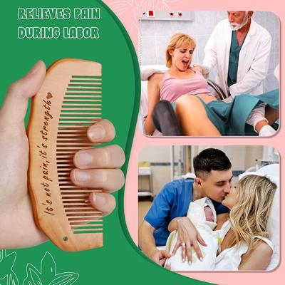 Arrozon Birth Comb for Women Labor, Pregnant Mom Hospital Bag Must Haves | Labor and Delivery Essentials Wooden Labor comb Natural New Mom Gifts Birth