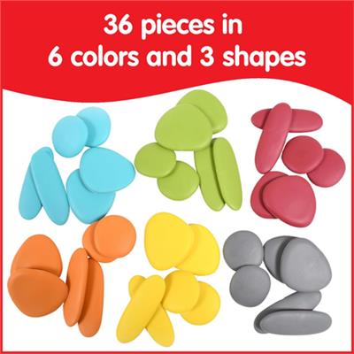 Edx Education - Junior Rainbow Pebbles in Jar - Sorting, Counting Stacking | Shop Today. Get it Tomorrow! | takealot.com