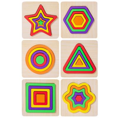 Toddler Puzzles Montessori Toy Wooden Shape Sorting Puzzle Sensory Toy | Shop Today. Get it Tomorrow! | takealot.com