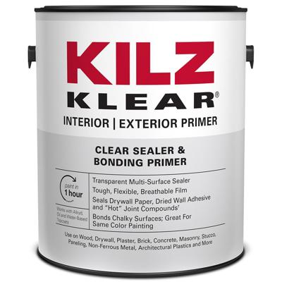 KILZ KILZ KLEAR 1 gal. Clear Interior/Exterior Multi-Surface Primer and Sealer L220101 - The Home Depot