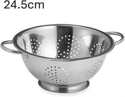 Crockery Centre Colander 24.5cm Stainless Steel Traditional Colander | Makro