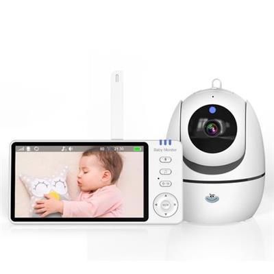 Baby Monitor - 5 Video Baby Monitor with Audio & Night Vision,Large Display,2.4G Wireless