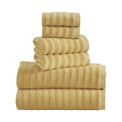 Mainstays Performance Cotton 6-Piece Bath Towel Set, Super Soft Quick Dry Fade Resistant, Textured Yellow - Walmart.com