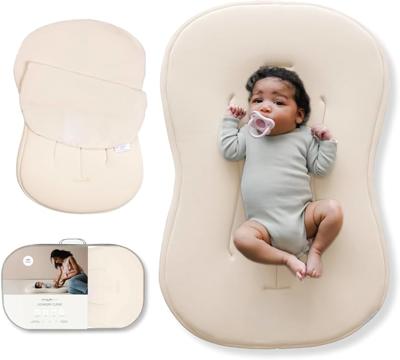 Amazon.com : snuggle me Organic Newborn Baby Infant Lounger Pillow & Travel Bag - Natural | CSPC Compliant, Premium Organic Cotton With Snugglecore, M