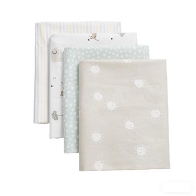 George Baby Neutral Organic Cotton Flannel Receiving Blankets (4 Count) - Walmart.ca