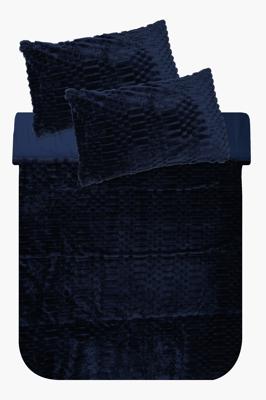 Plush Ribbed Comforter Set