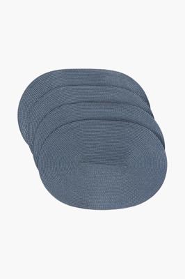 4 Pack Oval Plastic Placemats