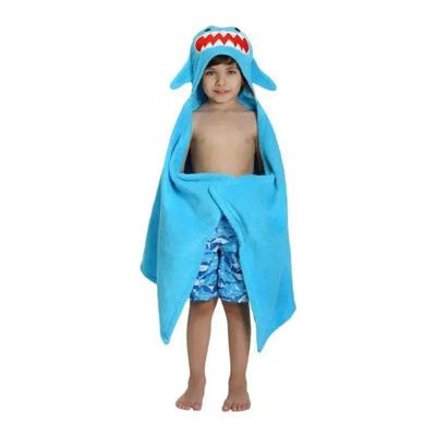 Zoocchini Sherman the Shark Hooded Towel, Blue