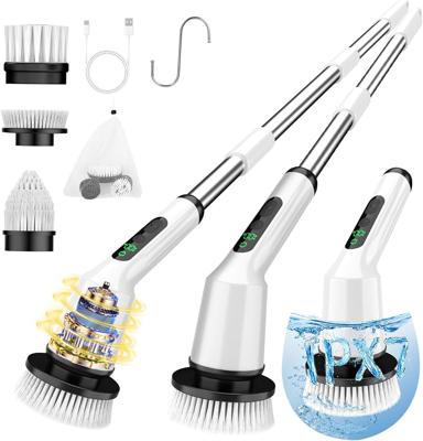 Amazon.com: Electric Spin Scrubber for Cleaning Bathroom, Shower Scrubber Cordless Cleaning Brush with IPX7 Waterproof & 2 Speed, 3 Flat Brush Heads,