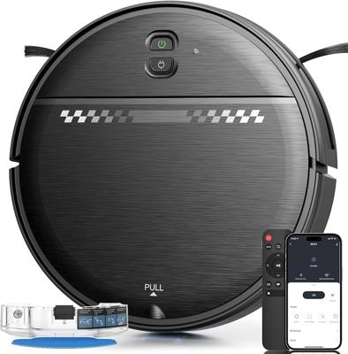 Amazon.com - ZC WAS Robot Vacuum and Mop for Pet Hair, 2-in-1 Robot Vacuum Cleaner for Hard Floors&Carpets with 2.87 Slim Design, Wi-Fi/App/Voice Co