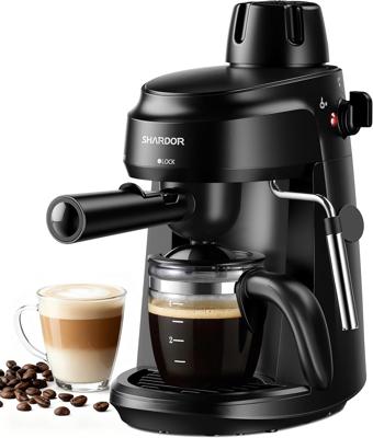 Amazon.com: SHARDOR 3.5 Bar Espresso Machine, Compact Expresso Coffee Machines for Home, 4-Cup Espresso Maker with Milk Frother for Cappuccino & Latte