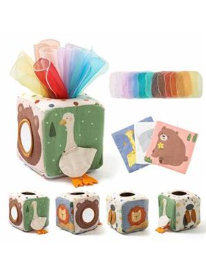 16pcs/Set Montessori Toddler Early Childhood Educational Toys, Cartoon Animal Shape Recognition Colorful Multi-Function Box, Simulated Drawing Toy | S