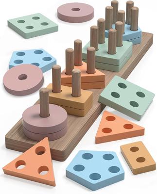 Amazon.com: kecristv Montessori Toys for 1 2 Year Old Girl and Boy Birthday Gifts, Shape Sorter Wooden Toys for Toddlers Age 1-3 2-4, Learning Educati