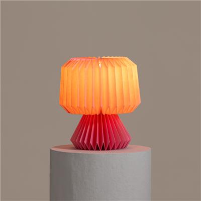 Origami Mini Orilamp Pink Foldable Paper Table Lamp Light