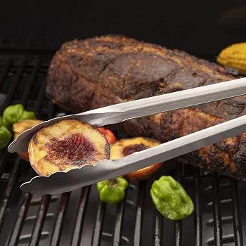 CREATIVE COOKING | Stainless Steel Braai and Grilling Tongs with Locking Mechanism : Amazon.co.za: Home & Kitchen