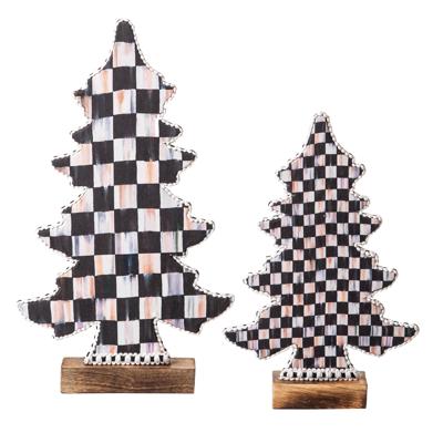 MacKenzie-Childs | Courtly Check Forest Trees, Set of 2