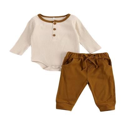 MesaSe Newborn Infant Baby Boy Autumn Winter Clothes Knitted Romper Pants 2PCS Outfits Khaki 3-6 Months - Walmart.ca