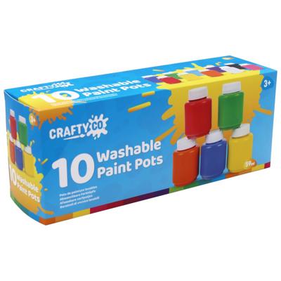 Crafty Co. Washable Paint Pots 59ml 10 Pack | Smyths Toys UK