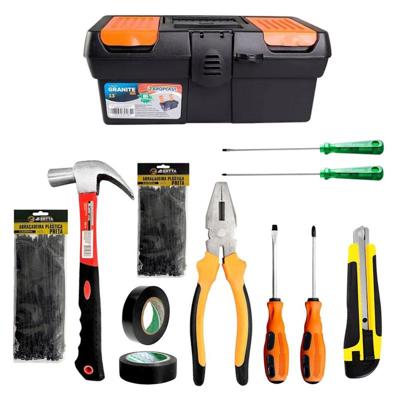 Caixa de Ferramentas Para Manutenção Básica 12 Componentes - Ferramenta Certta - Kit Ferramentas Manuais - Magazine Luiza