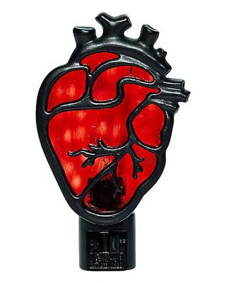 Stained Glass Anatomical Heart Nightlight - Spirithalloween.com