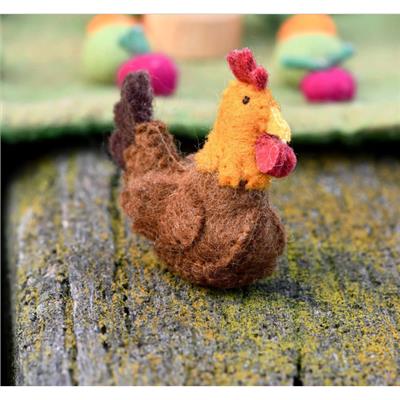 Tara Treasures Felt Chicken Farm Animal Toy