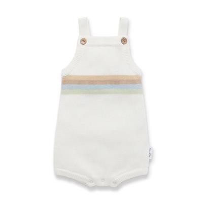 Aster & Oak Sage Rainbow Knit Romper