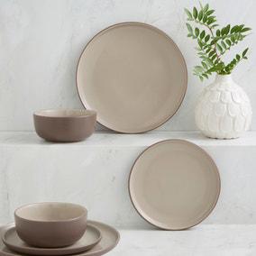Logan 12 Piece Dinner Set | Dunelm